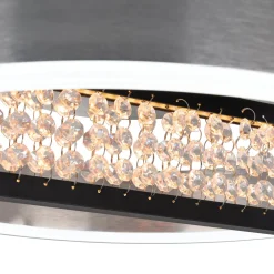 LED-kattovalaisin Yvaris, hopea, CCT, kaukosäädin