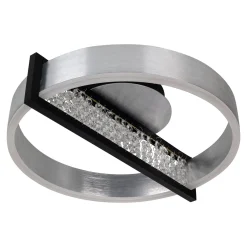 LED-kattovalaisin Yvaris, hopea, CCT, kaukosäädin