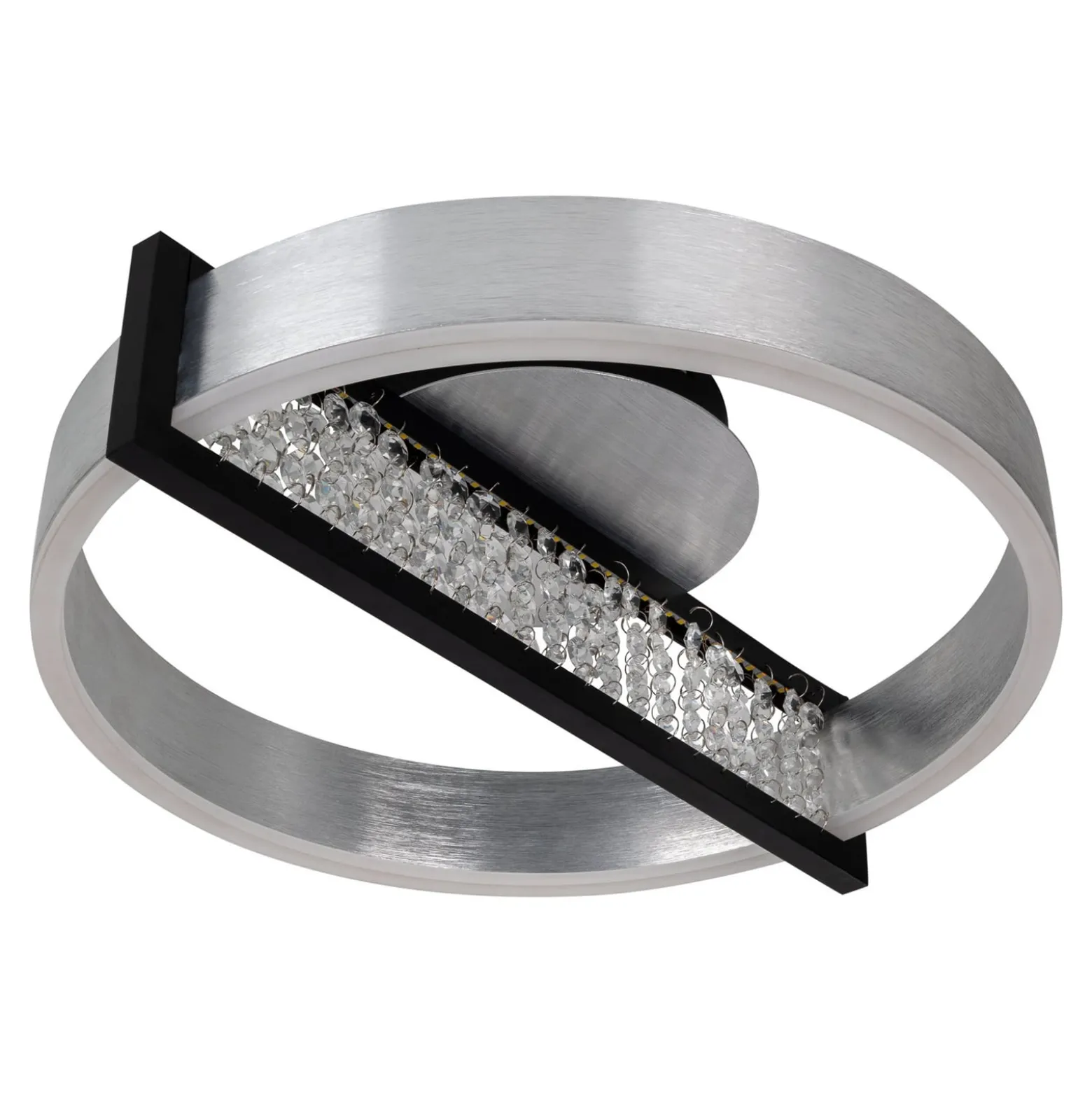 LED-kattovalaisin Yvaris, hopea, CCT, kaukosäädin