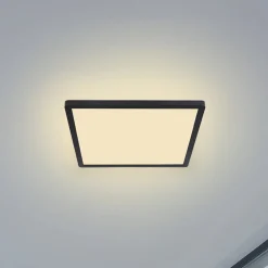LED-kattovalo Sapana, kulmikas, himmennys, musta