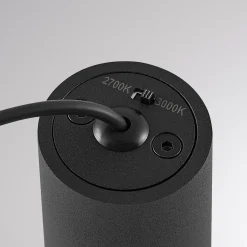 LED-kiskovalaisin LORA I, musta, Ø 15 cm, 40° CCT, 3-vaiheinen