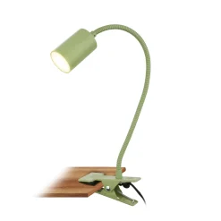 LED-klipsivalaisin Fleks, limenvihreä, joustava, metalli