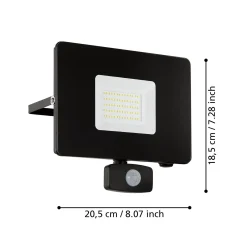 LED-kohdevalaisin ulos Faedo 3, tunnistin, 50 W