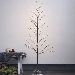 LED koristepuu Tobby Tree IP44 ruskea korkeus 150cm