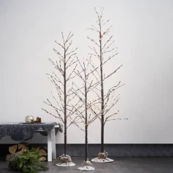 LED koristepuu Tobby Tree IP44 ruskea korkeus 120cm