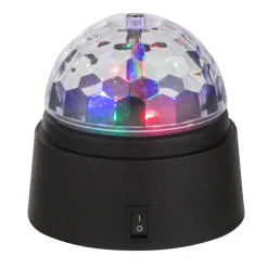 LED-koristepöytävalaisin Disco värivalolla