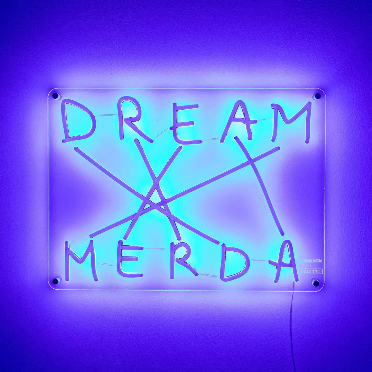 LED-koristeseinävalaisin Dream-Merda, sininen