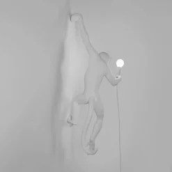 LED-koristeseinävalaisin Monkey Lamp valk./vasen