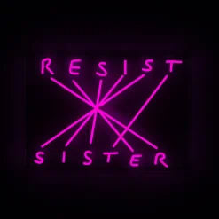 LED-koristeseinävalaisin Resist-Sister, fuksia