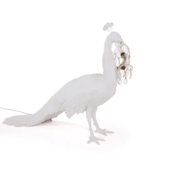 LED-koristevalo Peacock Lamp valk., lasikristalli