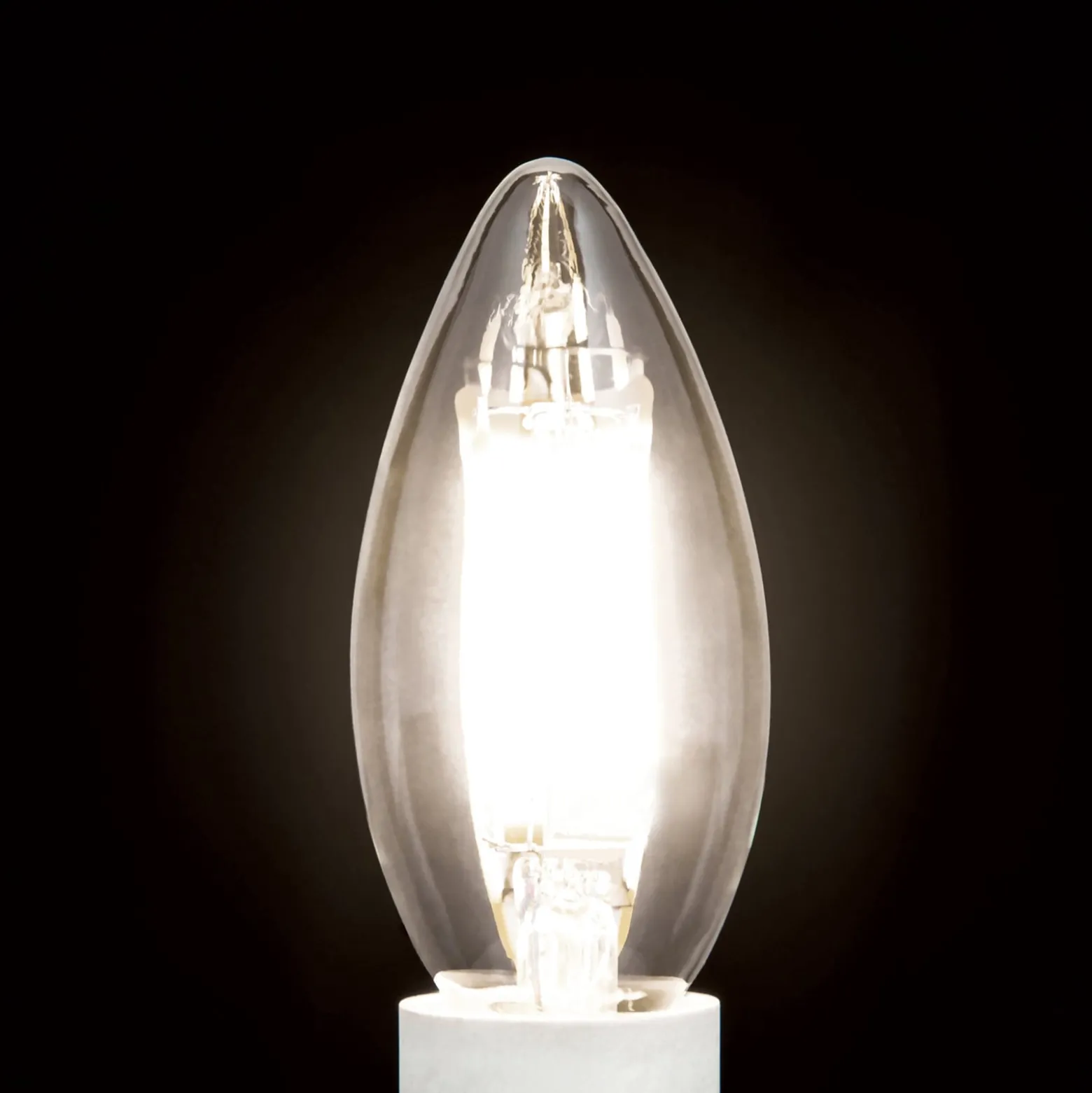 LED-kynttilälamppu E14 4,5W C35 Filament 827 him.