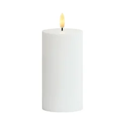 LED-kynttilä Sille, aurinkokäyttöinen, korkeus 15 cm, valkoinen, IP44