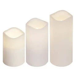 LED-kynttilät ulkokäyttöön, 3 kpl