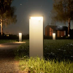 LED ladattava aurinkovalaisin Nusolar antrasiitti, korkeus 50cm