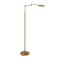 LED ladattava lattiavalaisin Soleil pronssi harjattu, metalli, himmennin