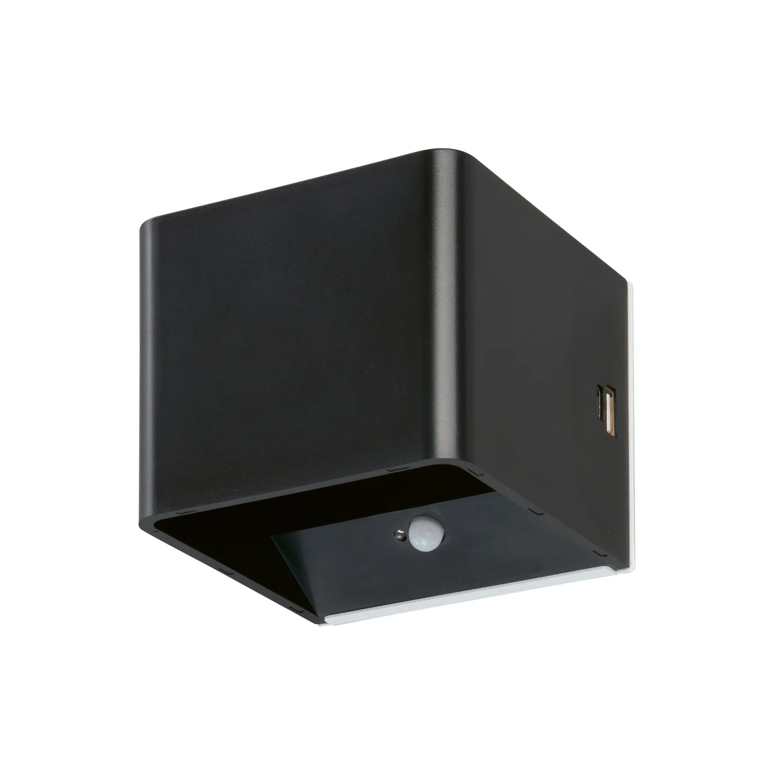 LED-ladattava seinävalaisin Magnetics, musta, USB, liiketunnistin
