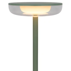 LED-ladattava terassivalaisin Pasi, minttu Korkeus 26 cm Metalli Touch -