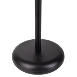 LED ladattava terassivalaisin Pasi musta korkeus 26cm metalli touch