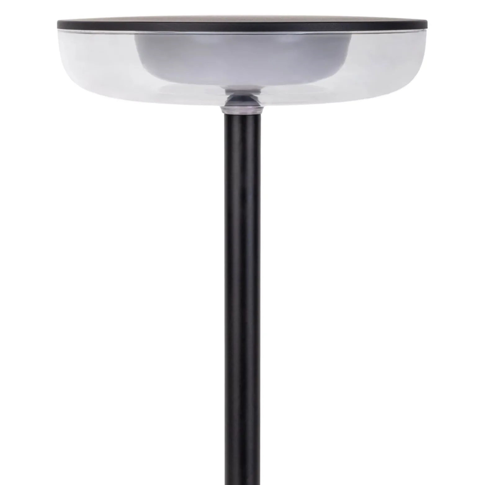 LED ladattava terassivalaisin Pasi musta korkeus 26cm metalli touch