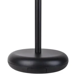 LED ladattava terassivalaisin Pasi musta korkeus 26cm metalli touch