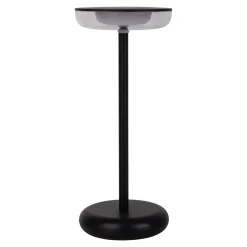 LED ladattava terassivalaisin Pasi musta korkeus 26cm metalli touch