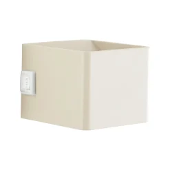 LED-ladattava ulkoseinävalaisin Iseo, beige, leveys 10 cm, anturi