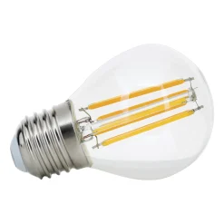 LED-lamppu E27 G45 4,5W filament kirkas 827 him.
