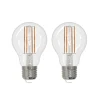LED-lamppu E27 hehkulanka 6W kirkas 2,700K himmennettävä 2 kpl sarja