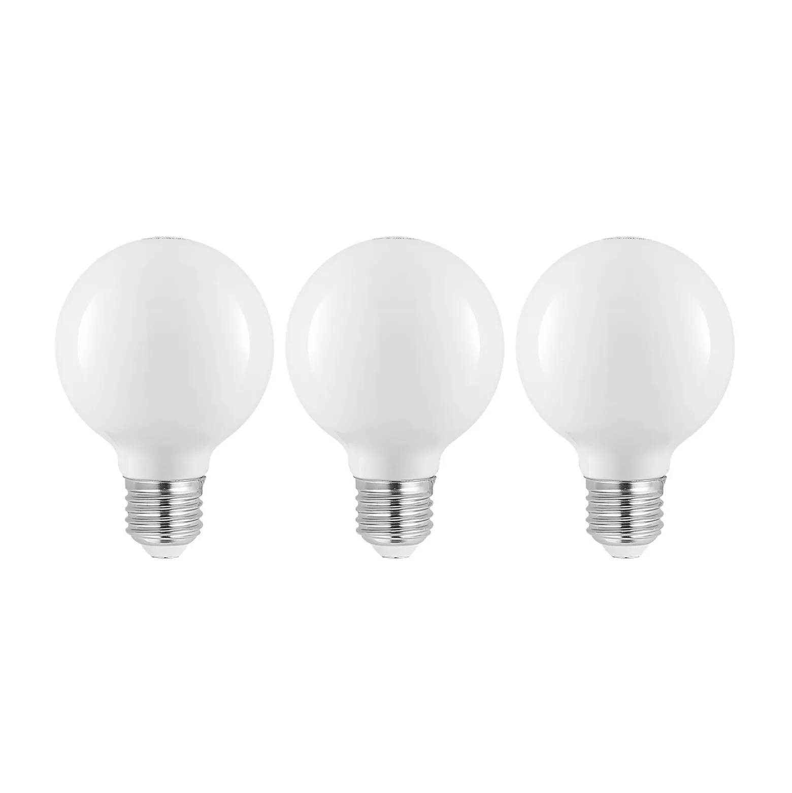 LED-lamppu E27 4W G80 2700K himmennys opaali 3 kpl
