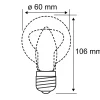 LED-lamppu E27 7W hehkulanka 2700K kirkas 2-pack 2-pack