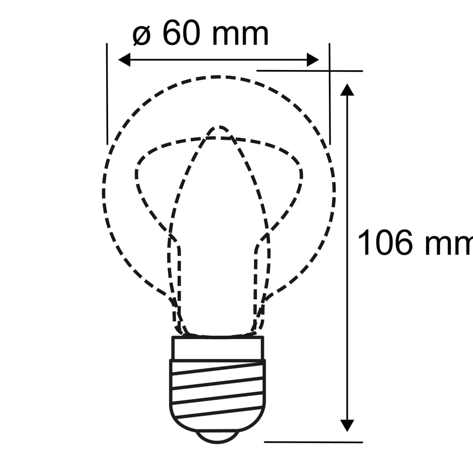 LED-lamppu E27 7W hehkulanka 2700K kirkas 2-pack 2-pack