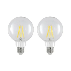 LED-lamppu E27 8W 2 700 K G95 globe kirkas 2 kpl