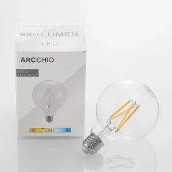 LED-lamppu E27 8W 2 700 K G95 globe kirkas 2 kpl