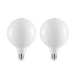LED-lamppu E27 6W 2700K G125 himmennys opaali 2kpl