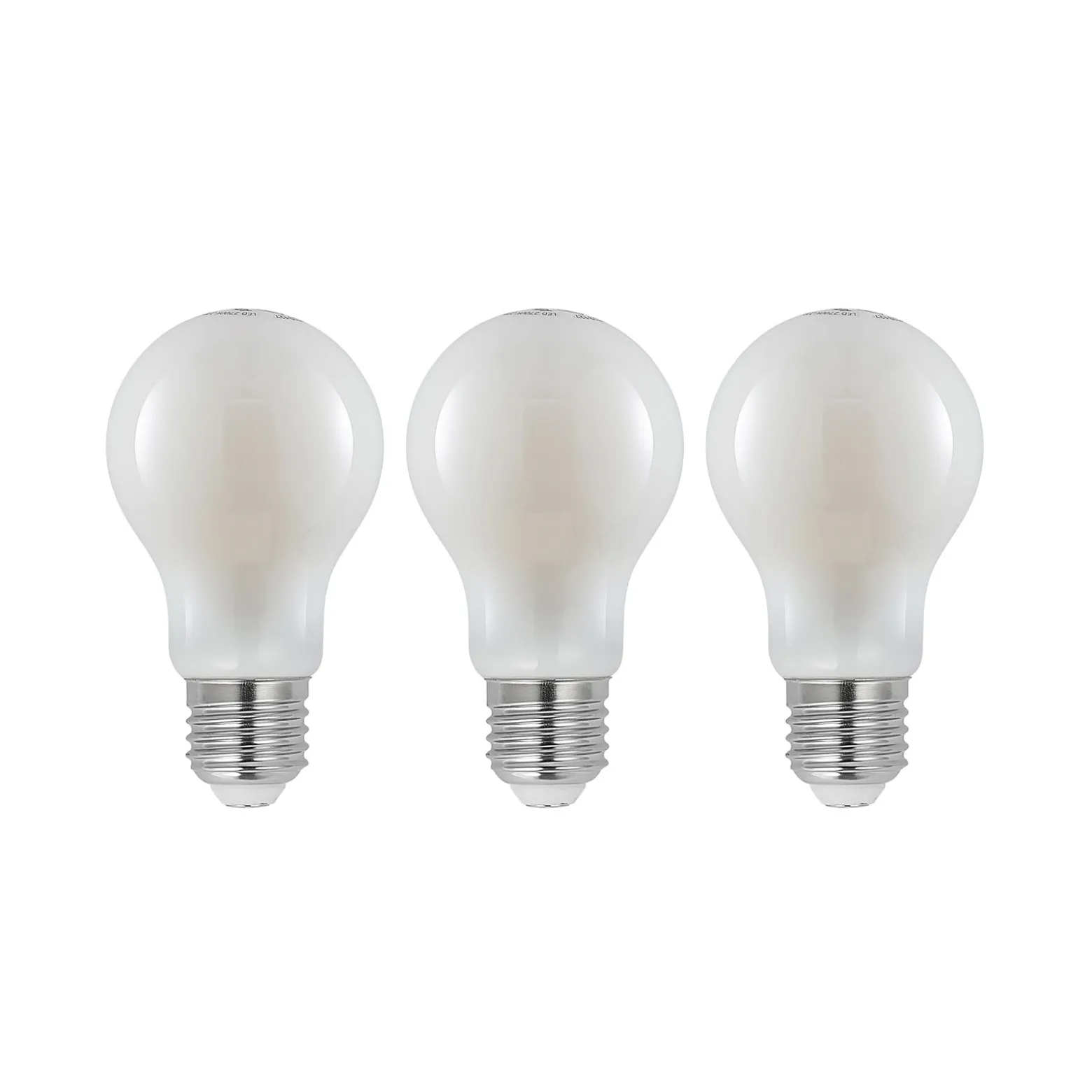 LED-lamppu E27 8W 2700K himmennettävä, opaali, 3x