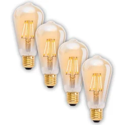 LED-lamppu E27 4W 320lm lämmin valk himmennys 4kpl