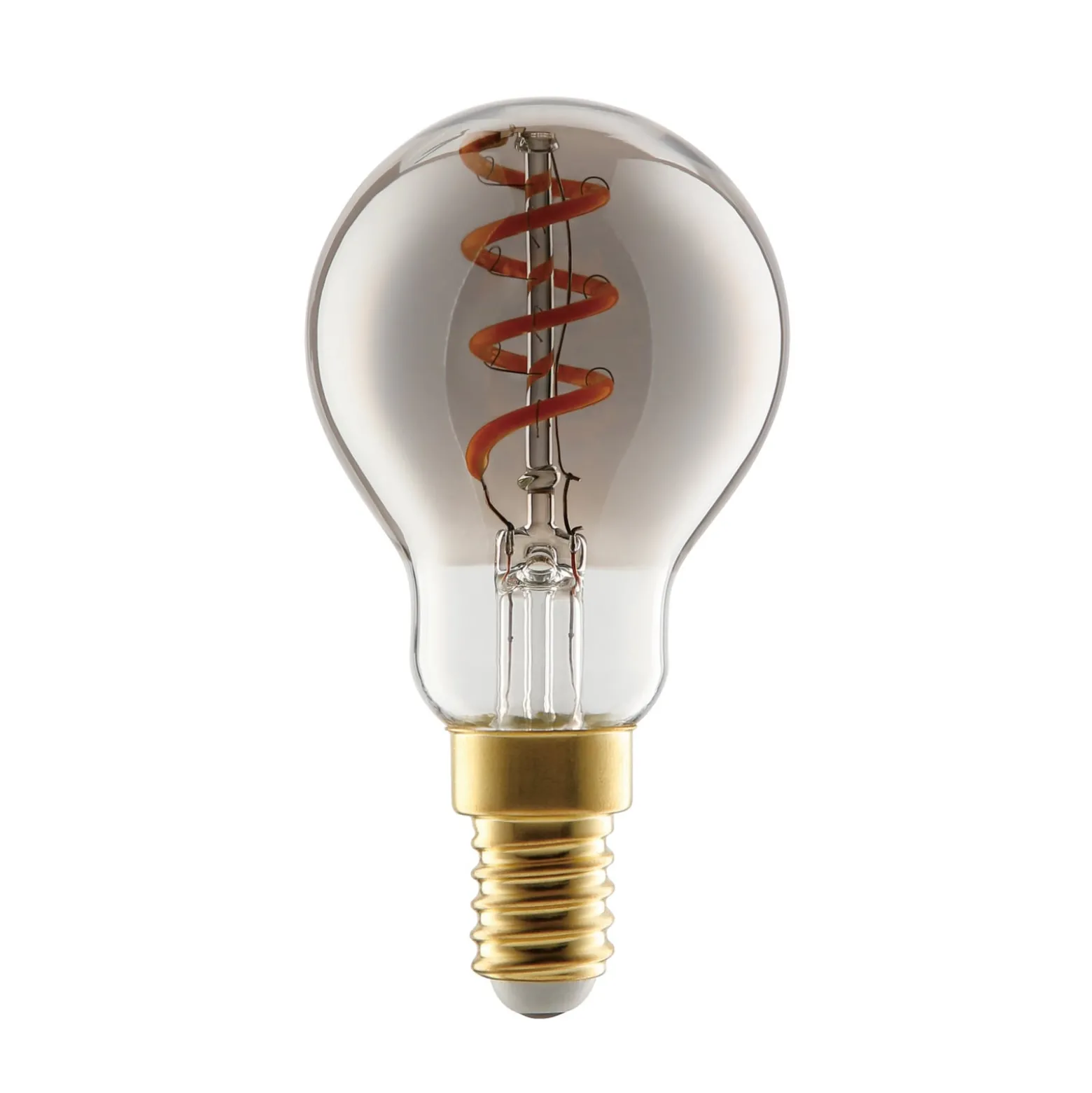 LED-lamppu E14 4W P45 2,000K Filament savuinen himmennettävä himmennettävä