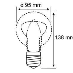 LED-lamppu E27 827 6,5W pääpeili kultainen