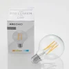 LED-lamppu G80 E27, 8 W, 2 700 K, hehkulanka, himmennettävä