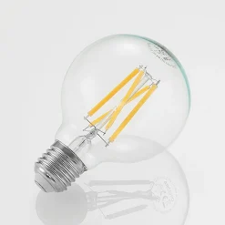 LED-lamppu G80 E27, 8 W, 2 700 K, hehkulanka, himmennettävä