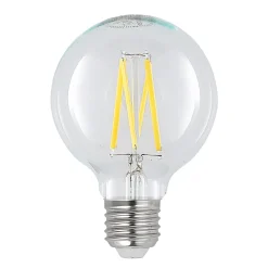LED-lamppu G80 E27, 8 W, 2 700 K, hehkulanka, himmennettävä
