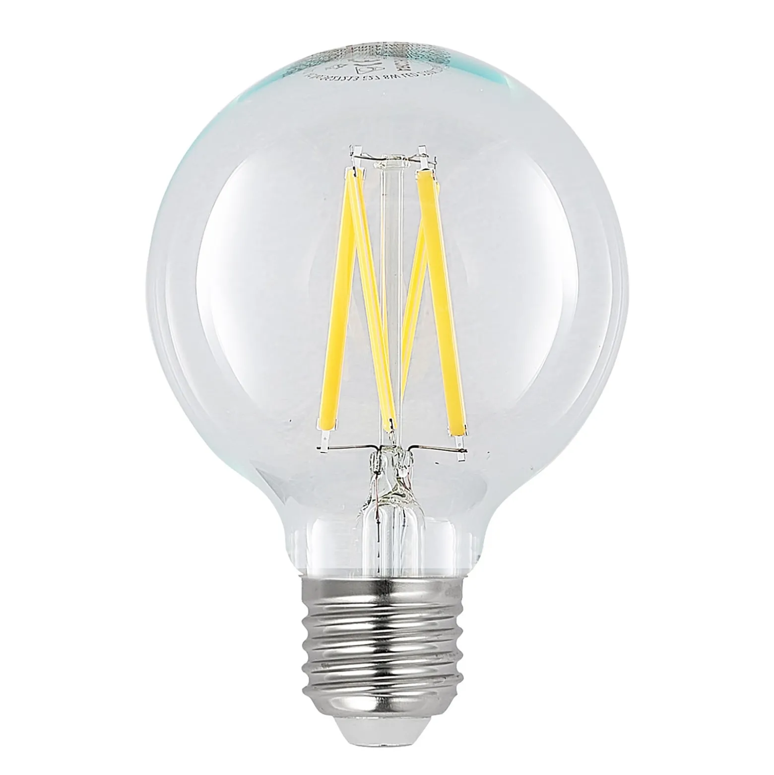 LED-lamppu G80 E27, 8 W, 2 700 K, hehkulanka, himmennettävä