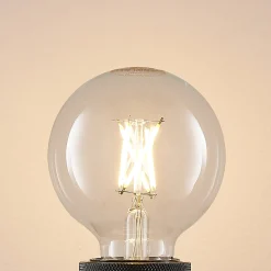 LED-lamppu G80 E27, 4 W, 2 700 K, hehkulanka, kirkas, himmennettävä