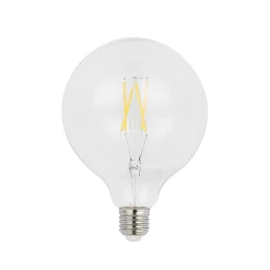 LED-lamppu G125 E27, 6 W, 2 700 K, kirkas hehkulanka, himmennettävä