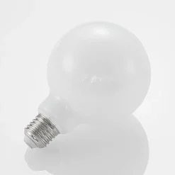 LED-lamppu G95 E27, 8 W, 2 700 K, opaali, himmennettävä