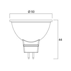 LED-lamppu SUPERIA RETRO GU5.3 MR16 6,1 W 865 621 lm himmennettävä