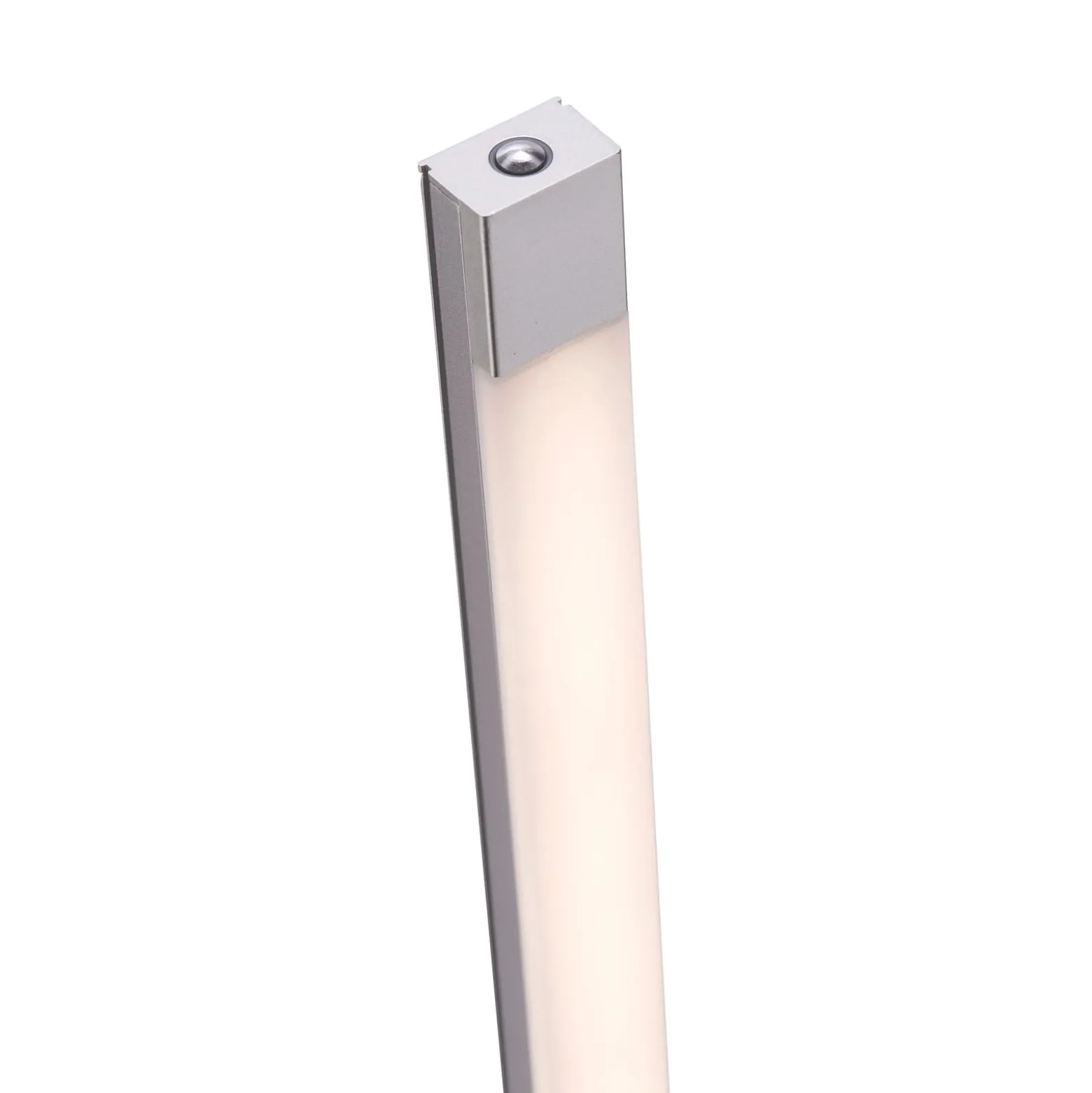 LED-lattiavalaisin Bella, suora, neliskanttinen jalusta, terästä