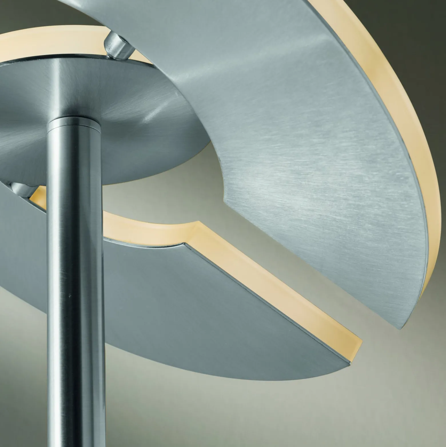 LED-lattiavalaisin Dent, matta nikkeli/kromi, 180 cm, CCT, 1-valo.