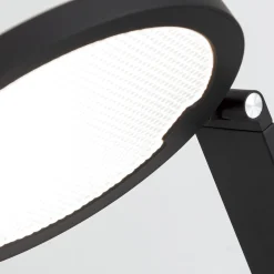 LED-lattiavalaisin Fati, korkeus 136 cm, musta, alumiinia, himmennin