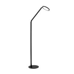 LED-lattiavalaisin Fati, korkeus 136 cm, musta, alumiinia, himmennin